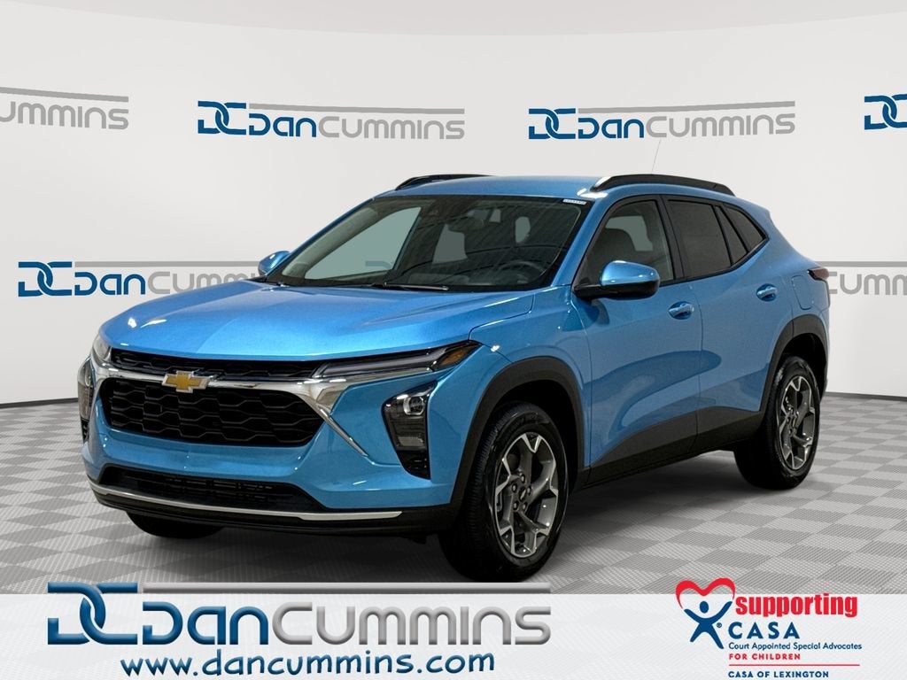 2026 Chevrolet Trax LT in Marina Blue Metallic — front three-quarter view
