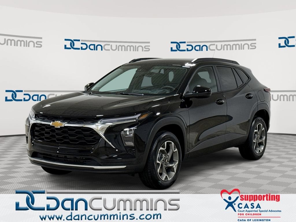 2026 Chevrolet Trax LT in Mosaic Black Metallic — front three-quarter view