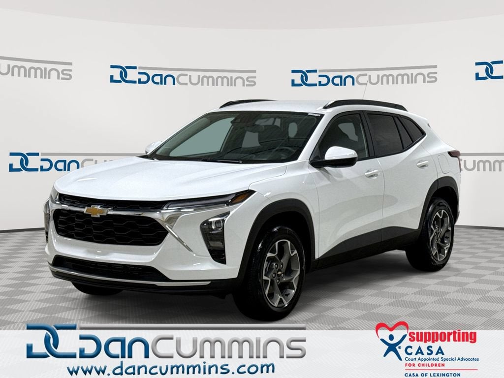 2026 Chevrolet Trax LT in Summit White — front three-quarter view