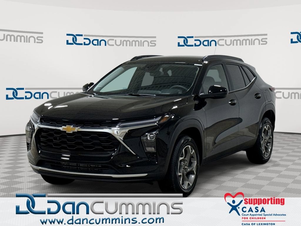 2026 Chevrolet Trax LT in Mosaic Black Metallic — front three-quarter view
