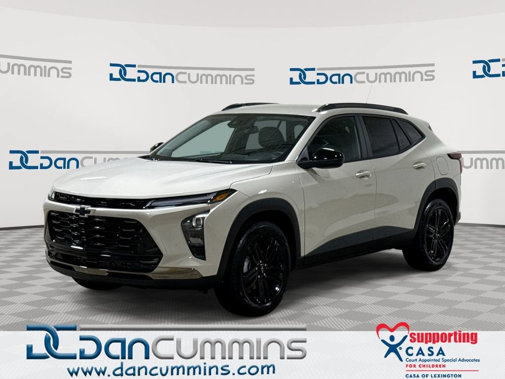 2026 Chevrolet Trax ACTIV in White Sands — front three-quarter view