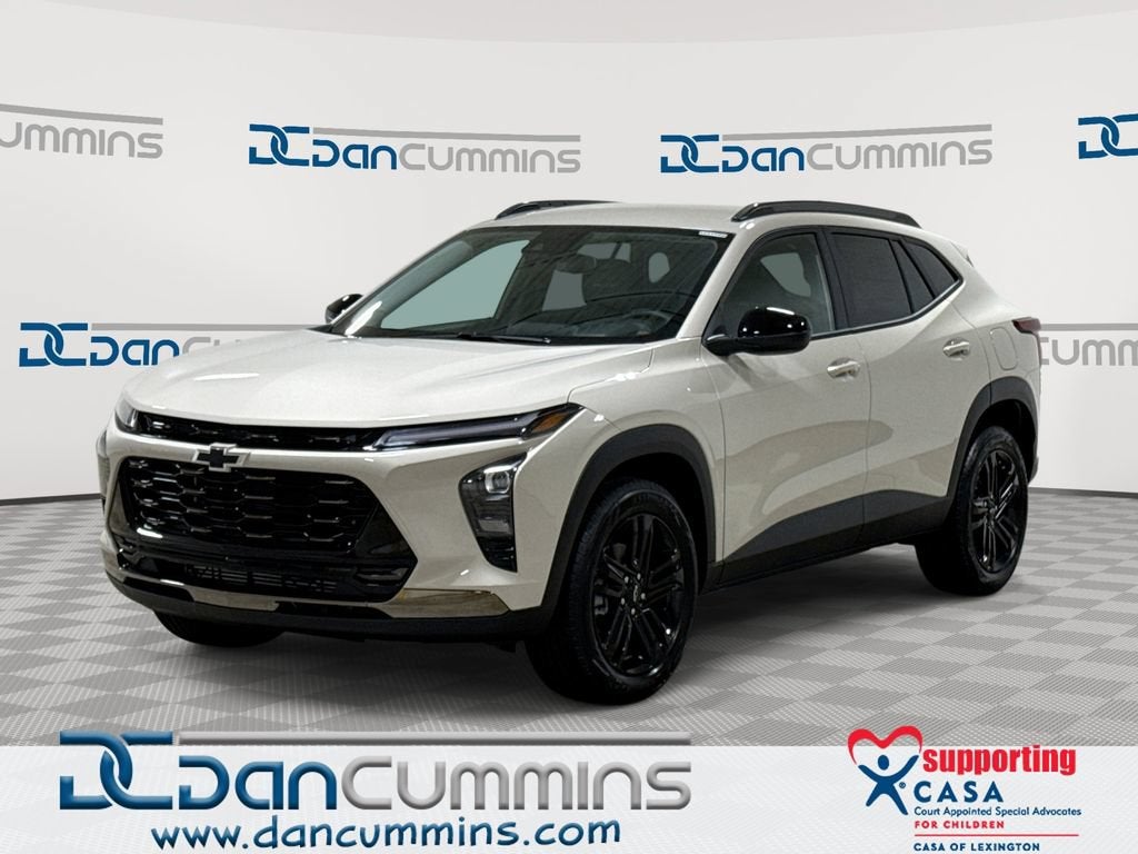 2026 Chevrolet Trax ACTIV in White Sands — front three-quarter view