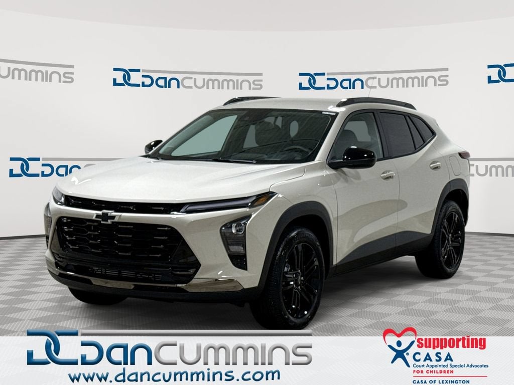 2026 Chevrolet Trax ACTIV in White Sands — front three-quarter view